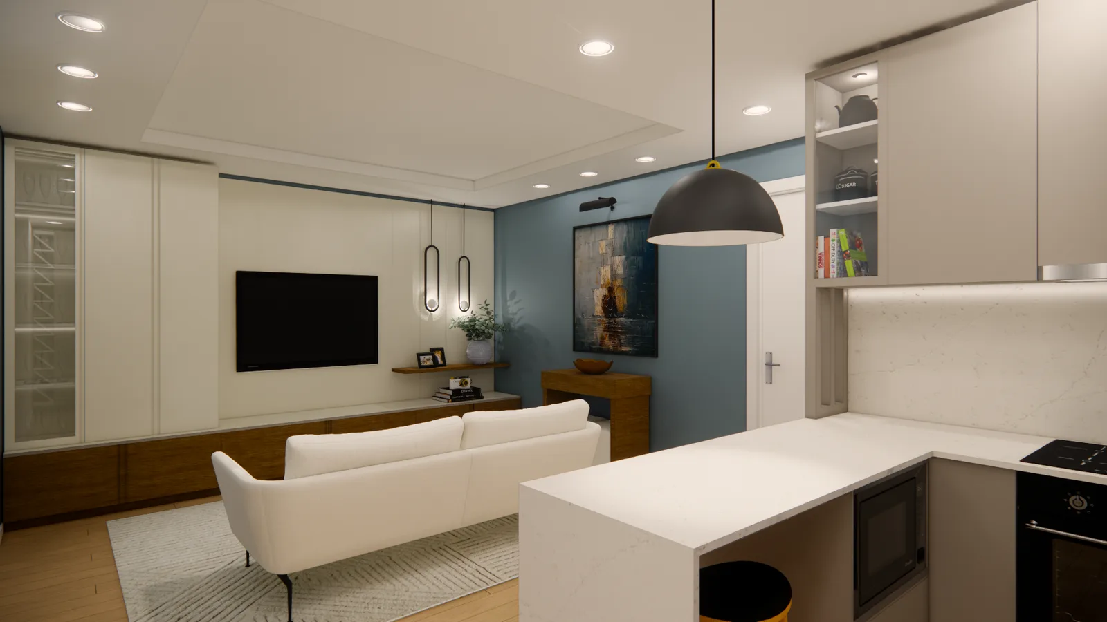 Projeto de design de interiores — sala open space